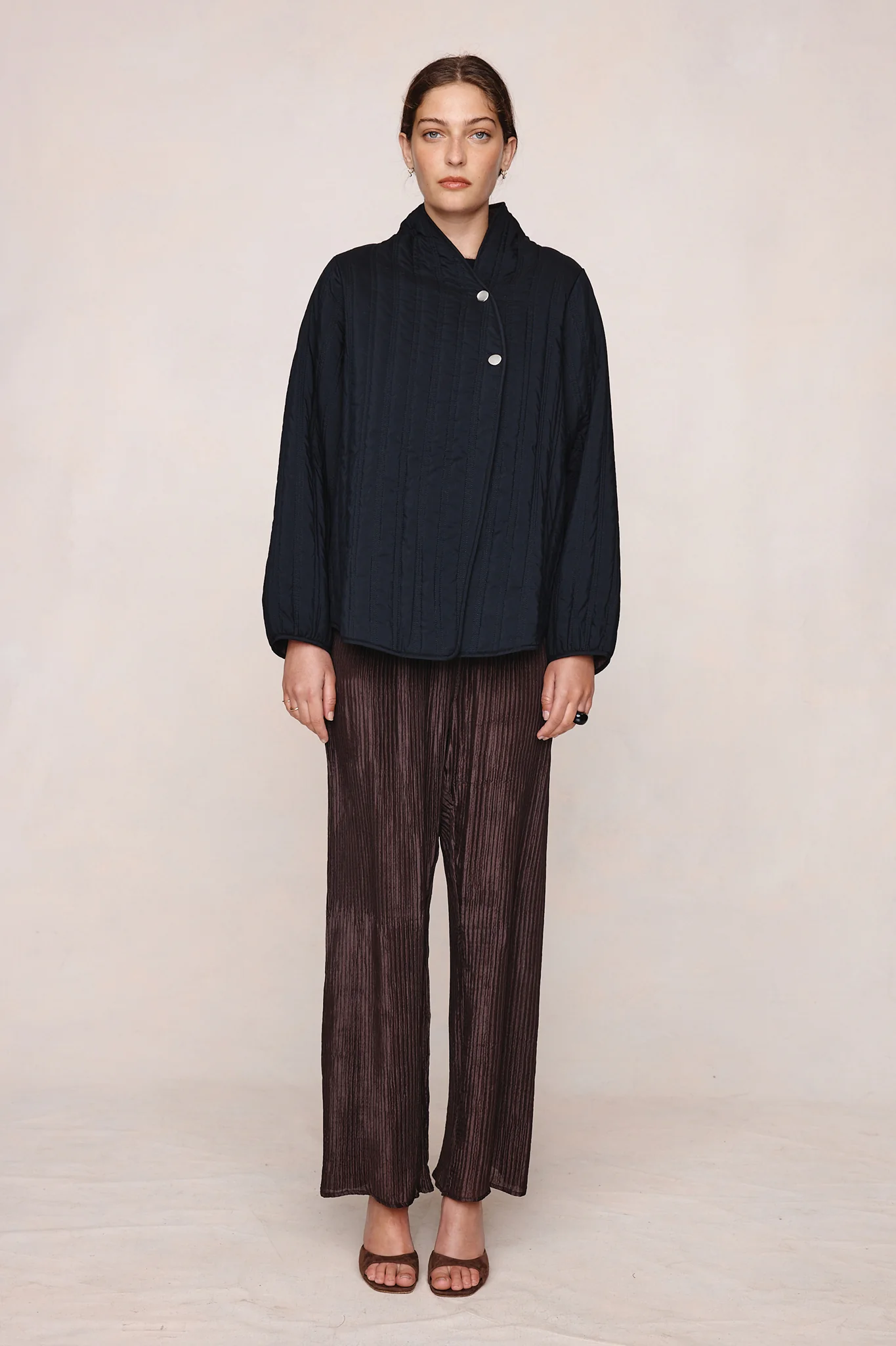 AGNES JACKET - BLACK / TAPENADE - Image 3