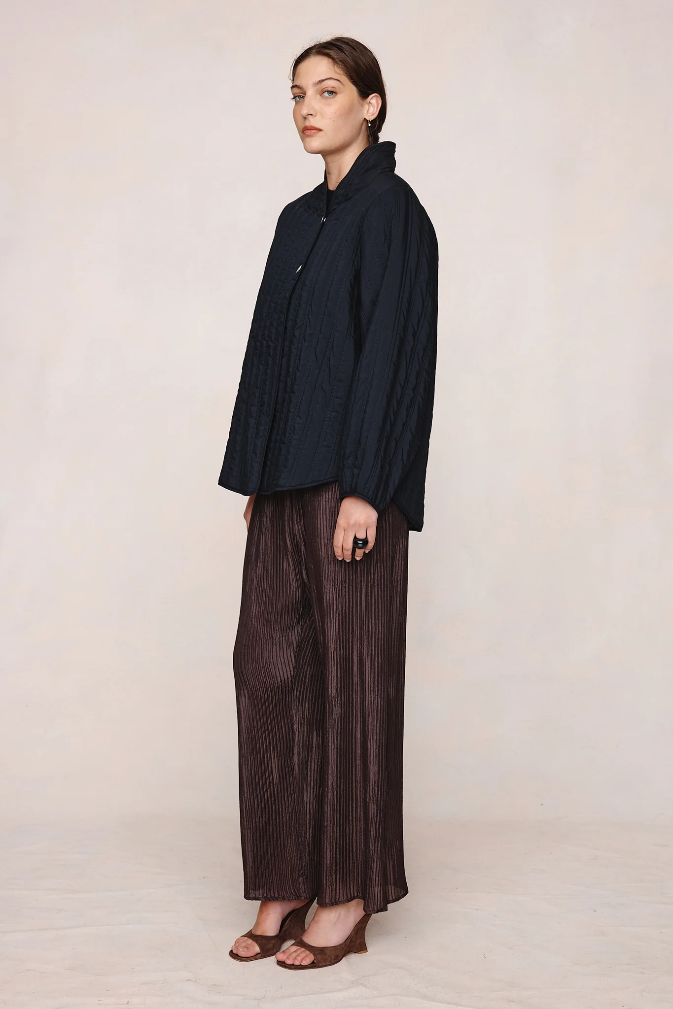 AGNES JACKET - BLACK / TAPENADE - Image 4