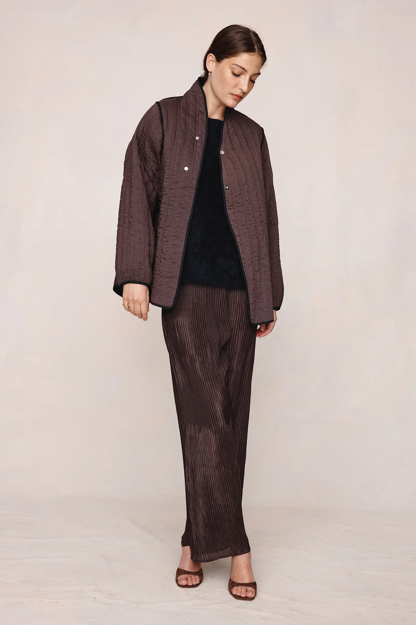 AGNES JACKET - BLACK / TAPENADE - Image 6
