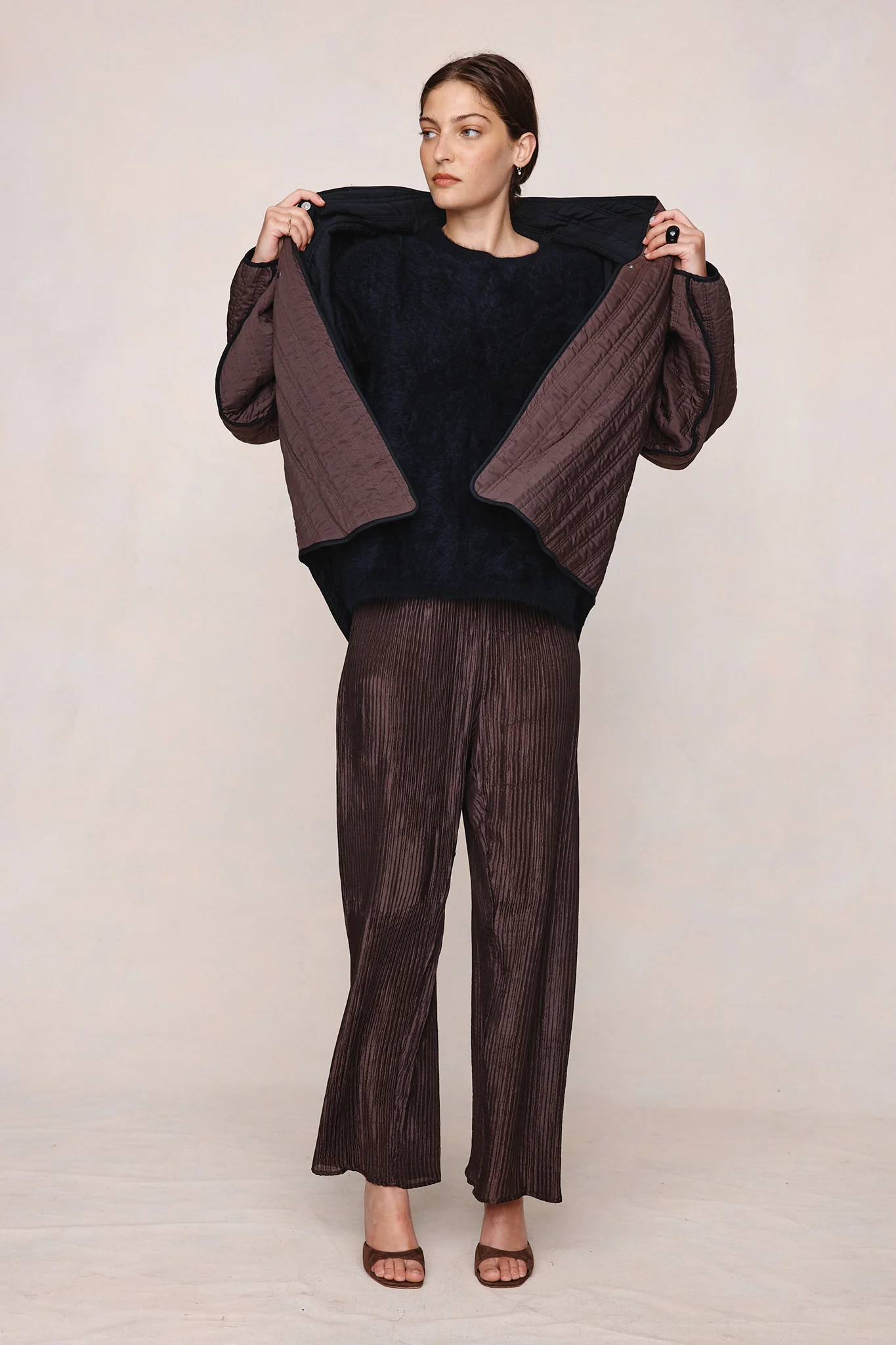 AGNES JACKET - BLACK / TAPENADE - Image 7
