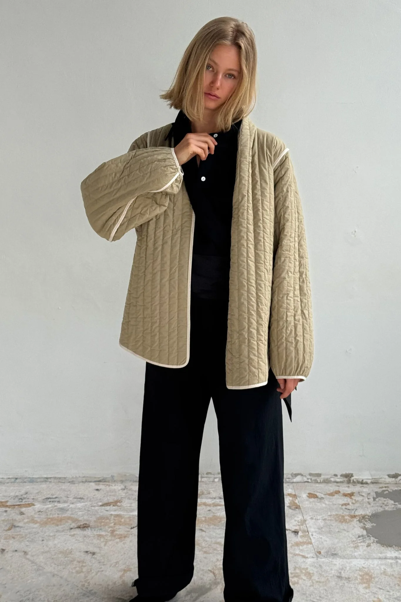 AGNES JACKET - PUTTY - Image 9
