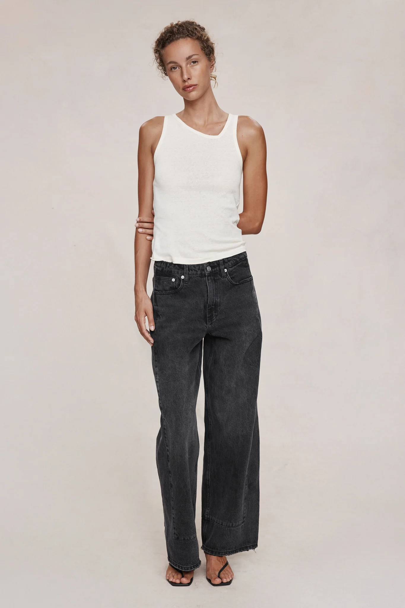 BORDER JEAN - FADED BLACK - Image 3