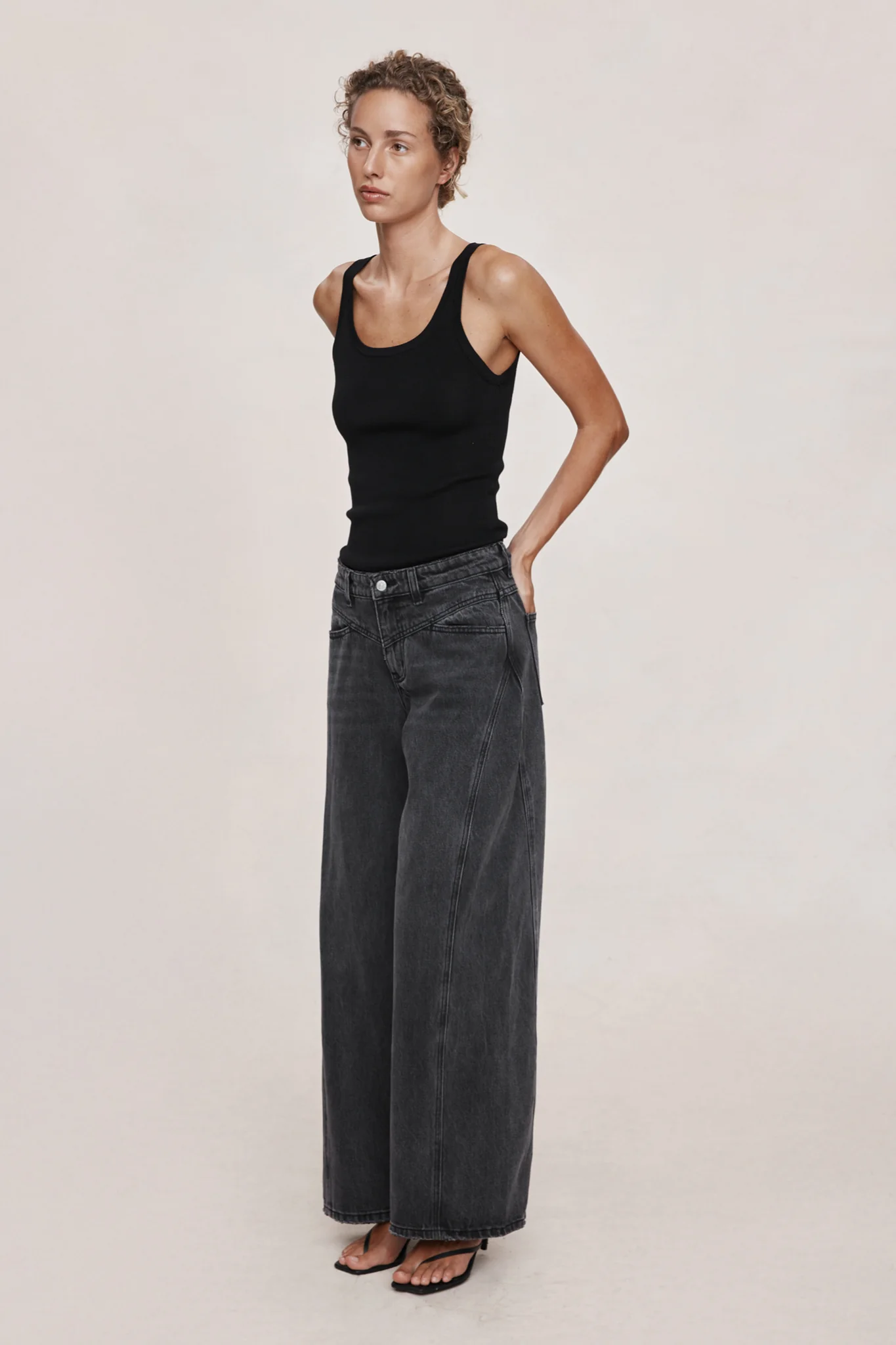 CROSS STITCH JEAN - FADED BLACK - Image 3