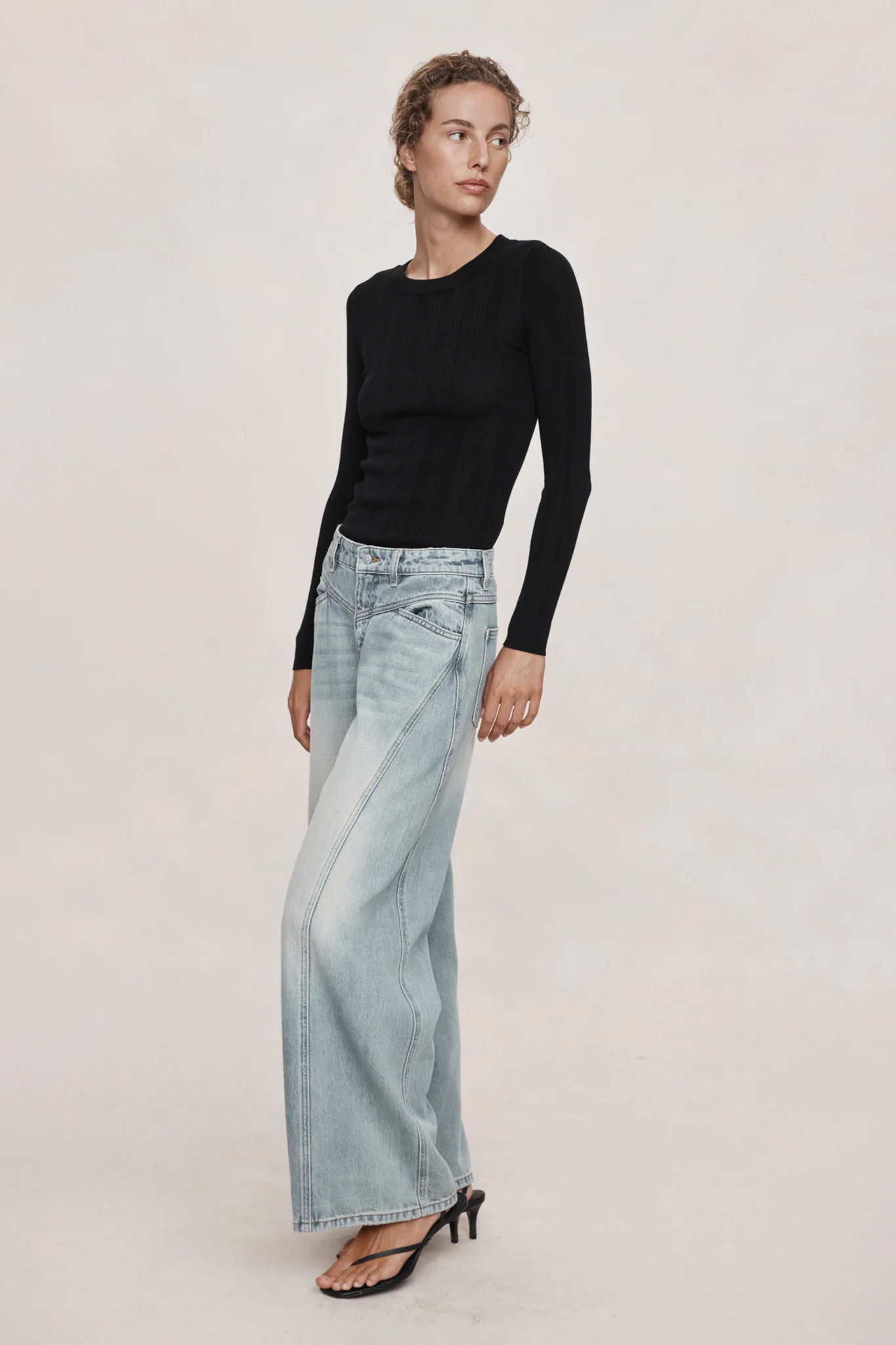 CROSS STITCH JEAN - FADED BLUE - Image 3