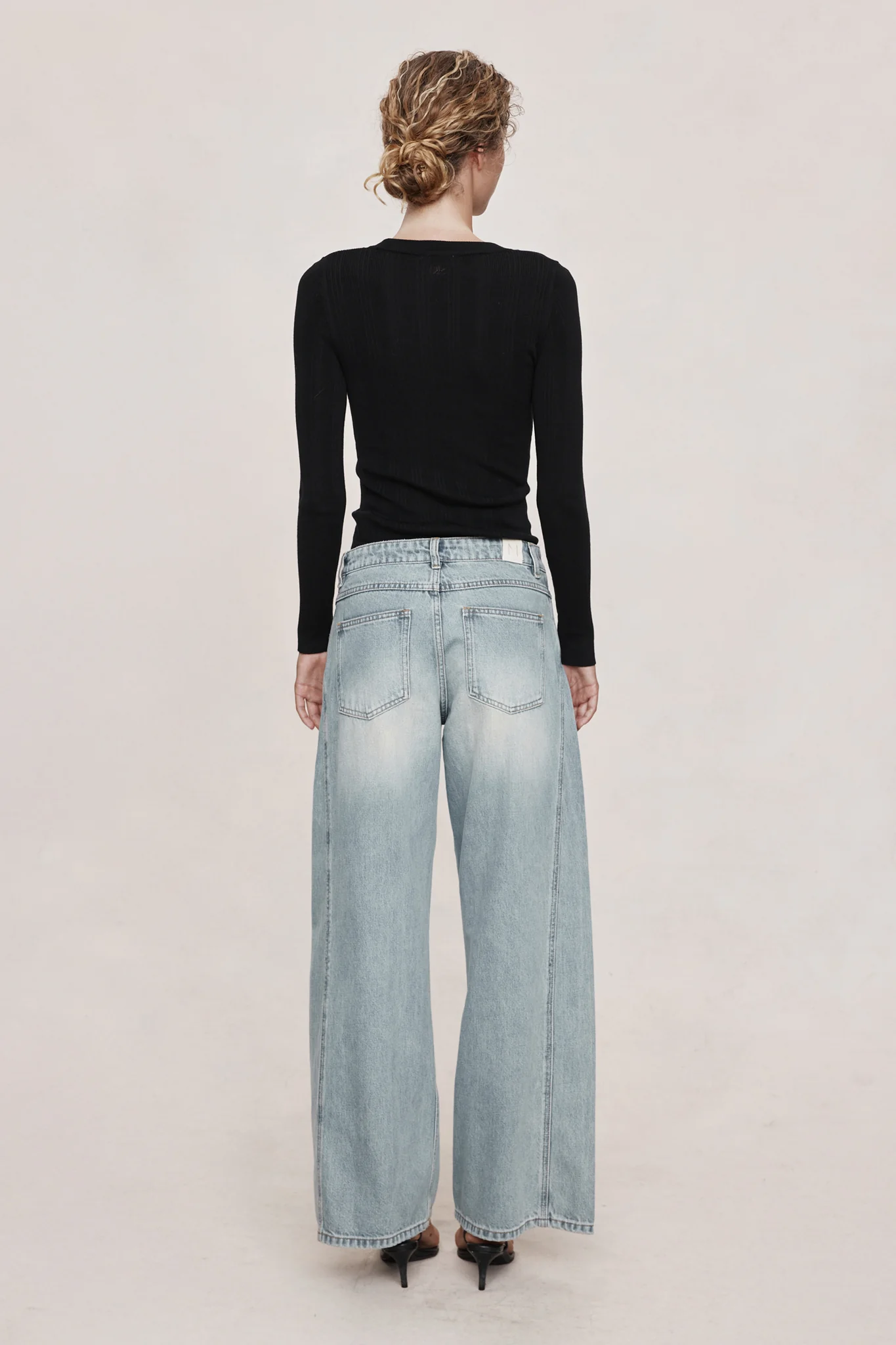 CROSS STITCH JEAN - FADED BLUE - Image 4