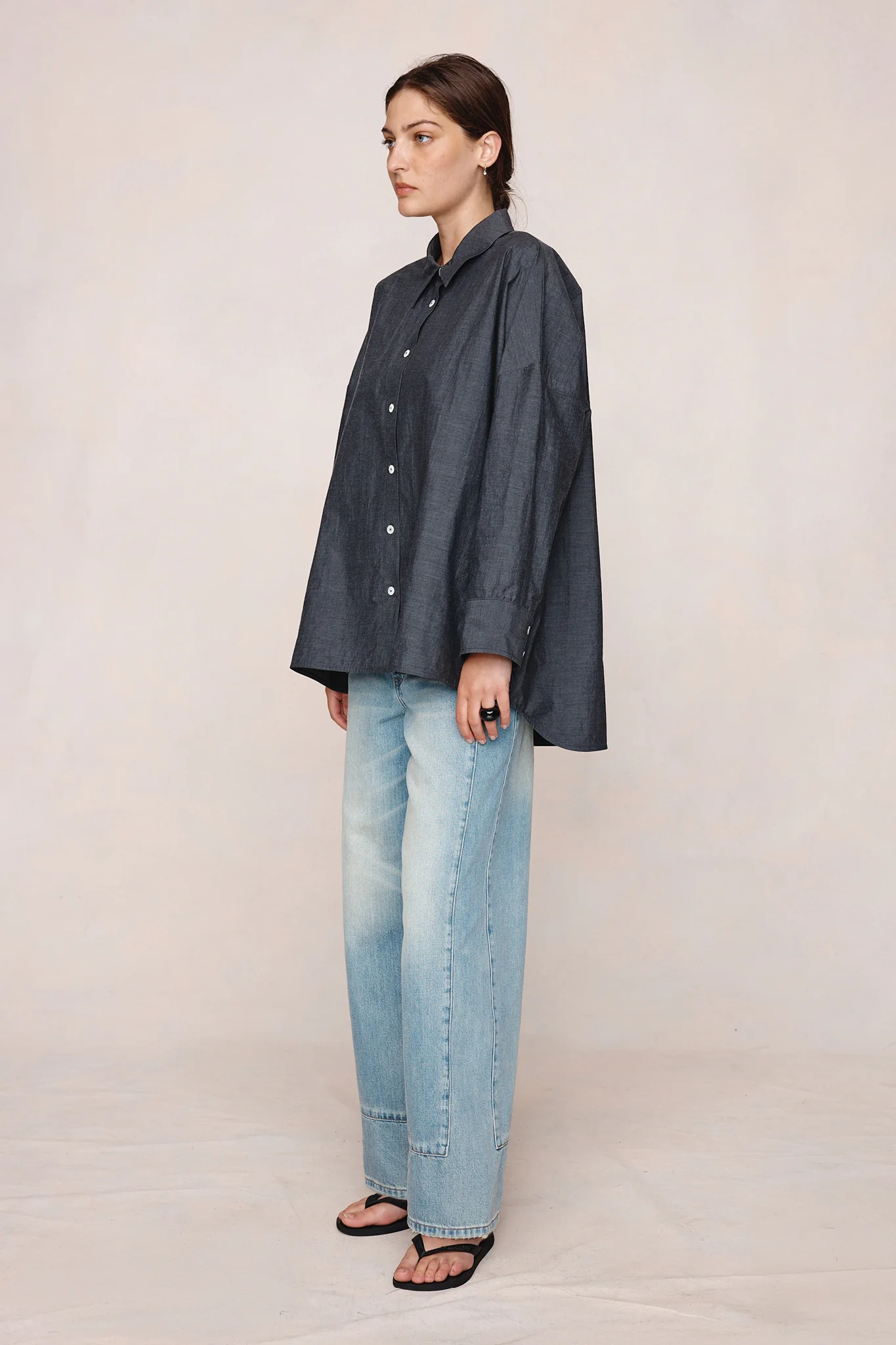 EDIE SHIRT - CHARCOAL - Image 3