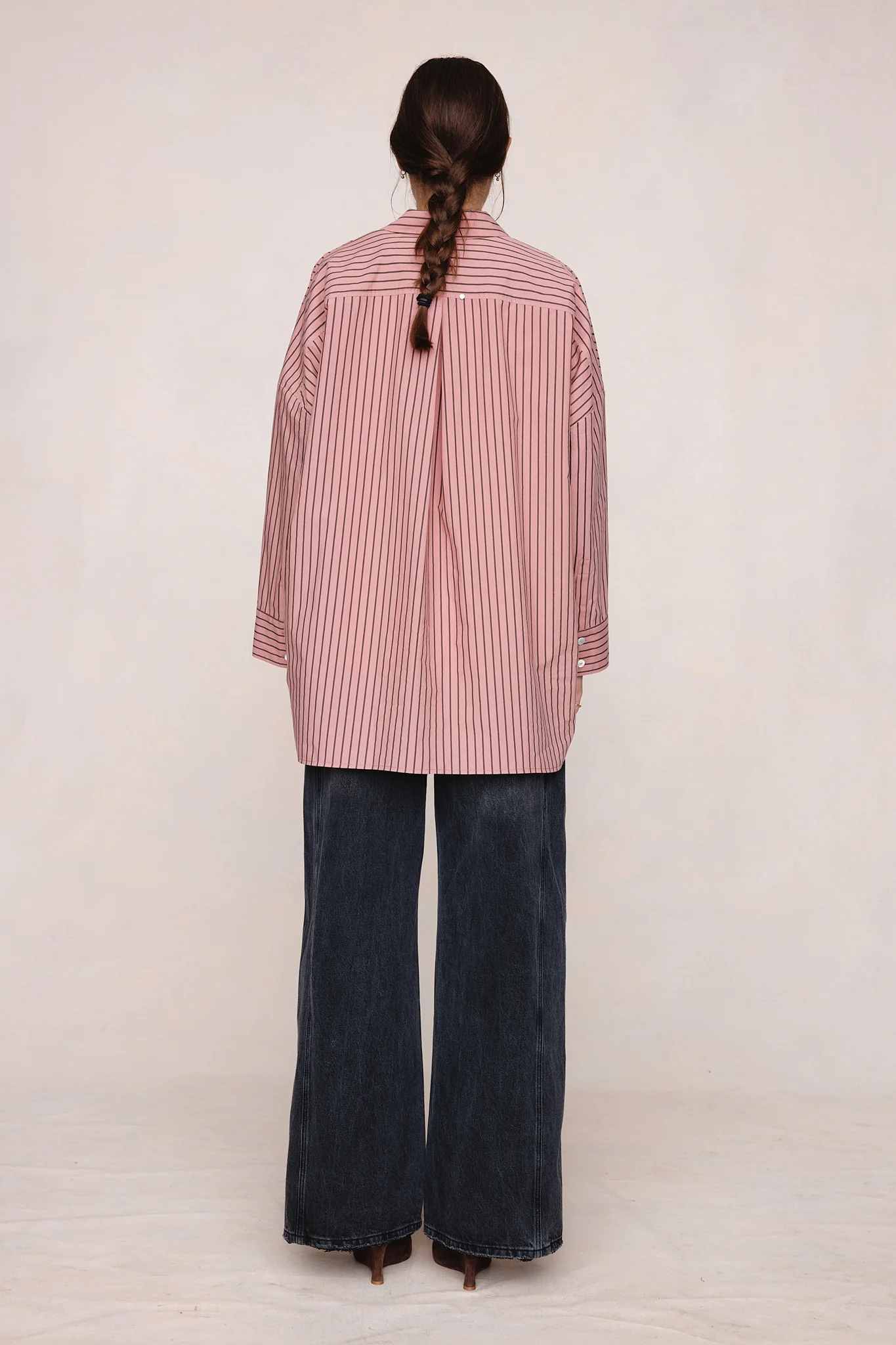 EDIE SHIRT - ROSEWOOD STRIPE - Image 5