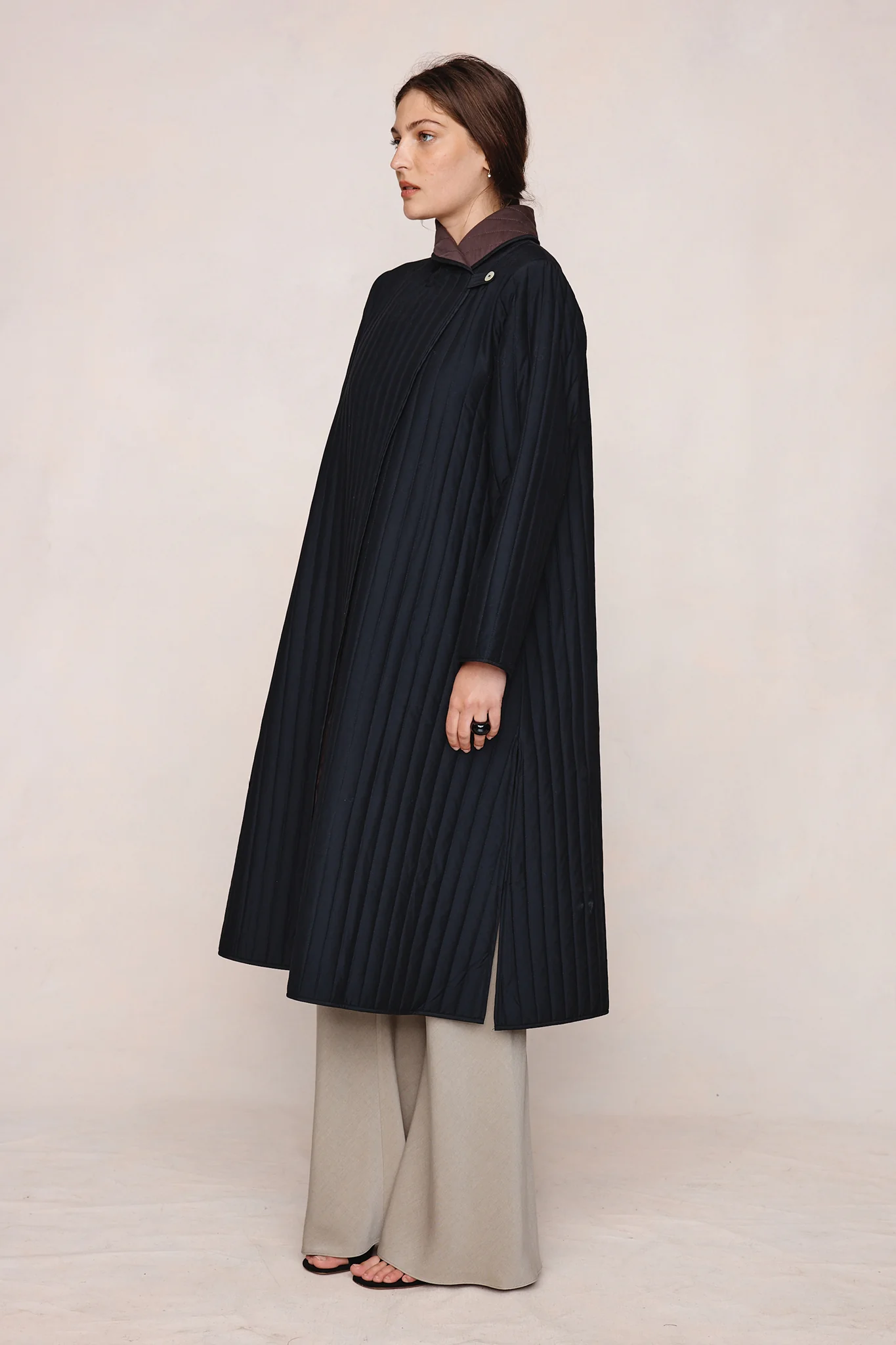 ELI COAT - BLACK / TAPENADE - Image 3