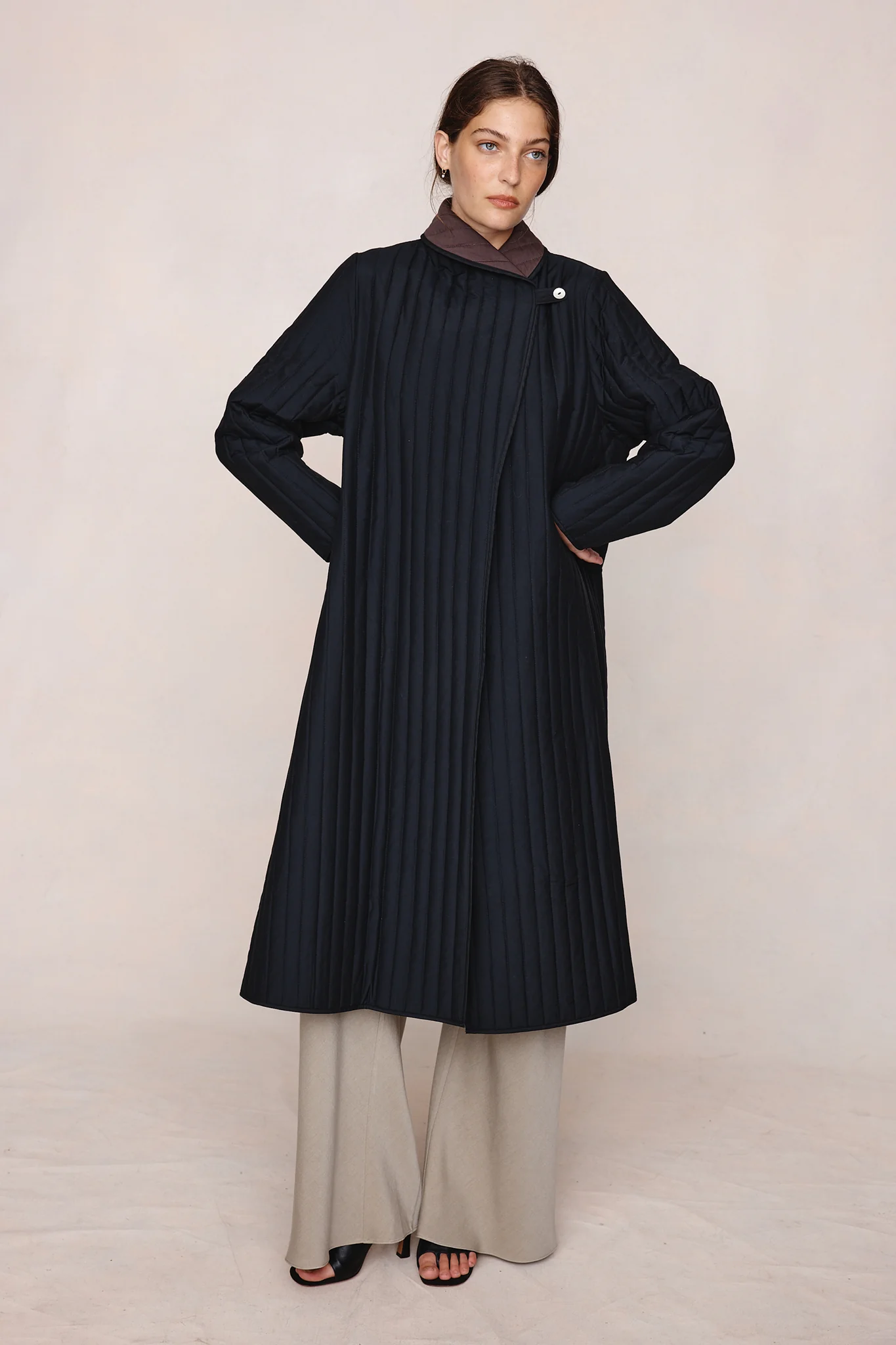 ELI COAT - BLACK / TAPENADE - Image 4