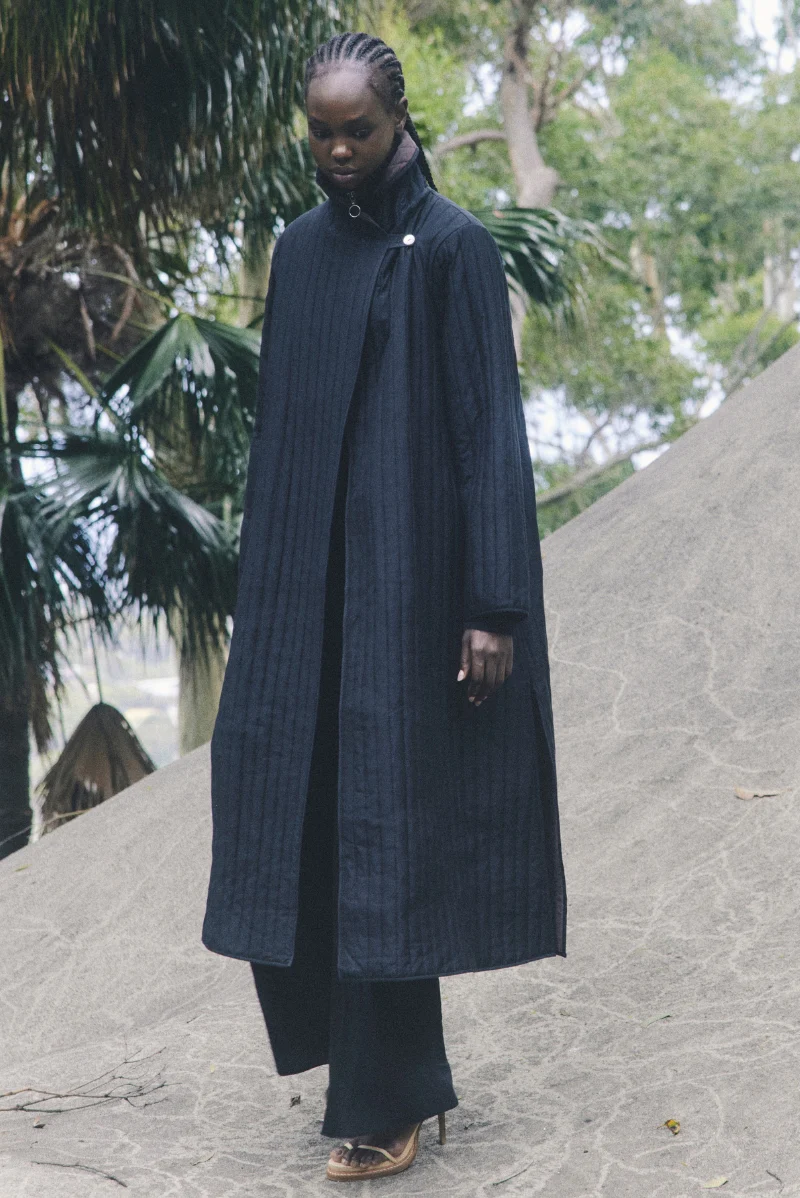 ELI COAT - BLACK / TAPENADE - Image 7