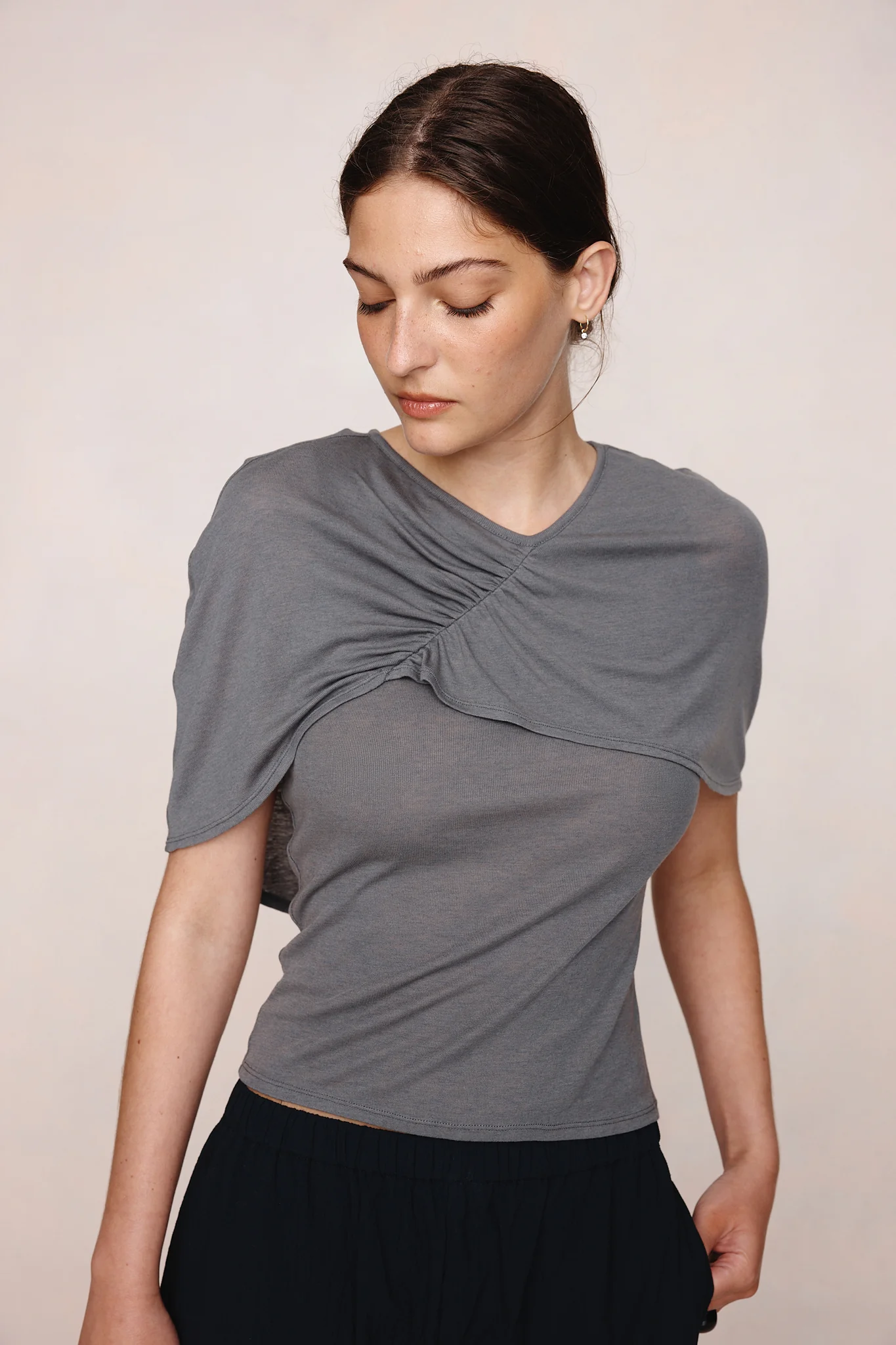 FERRAGO TOP - CHARCOAL - Image 2