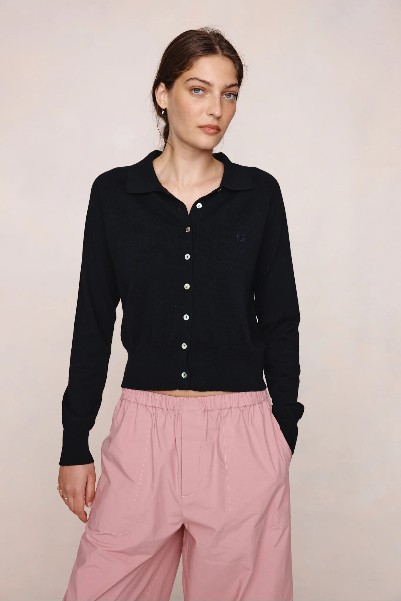 FOUNDATIONS CARDIGAN - BLACK
