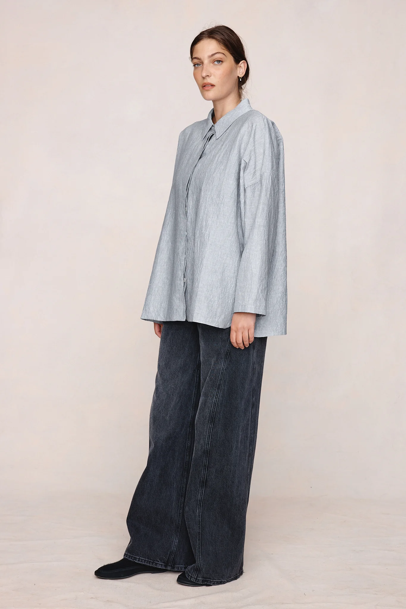 FREDDY SHIRT - CHARCOAL STRIPE - Image 3