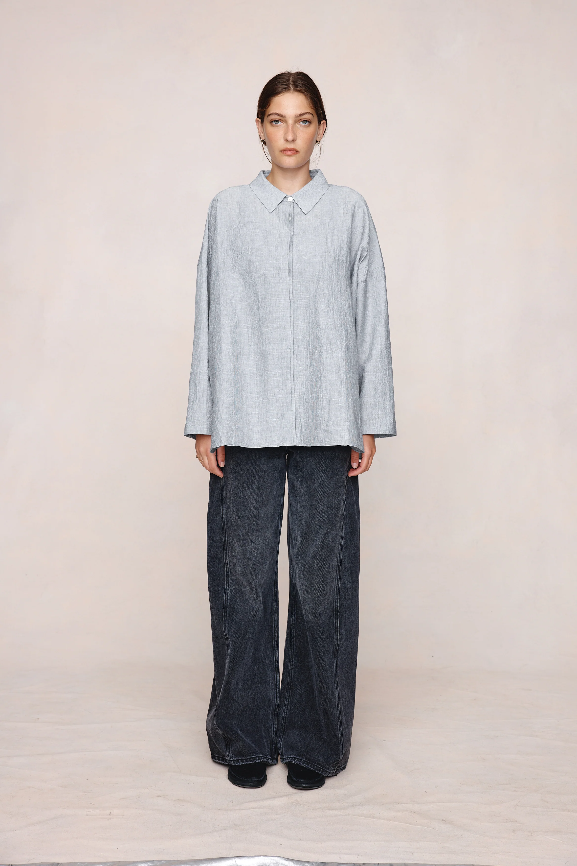 FREDDY SHIRT - CHARCOAL STRIPE - Image 8
