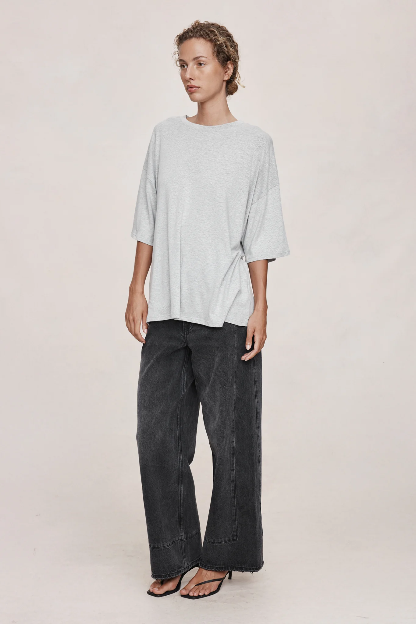 HELE TEE - GREY MARLE - Image 3