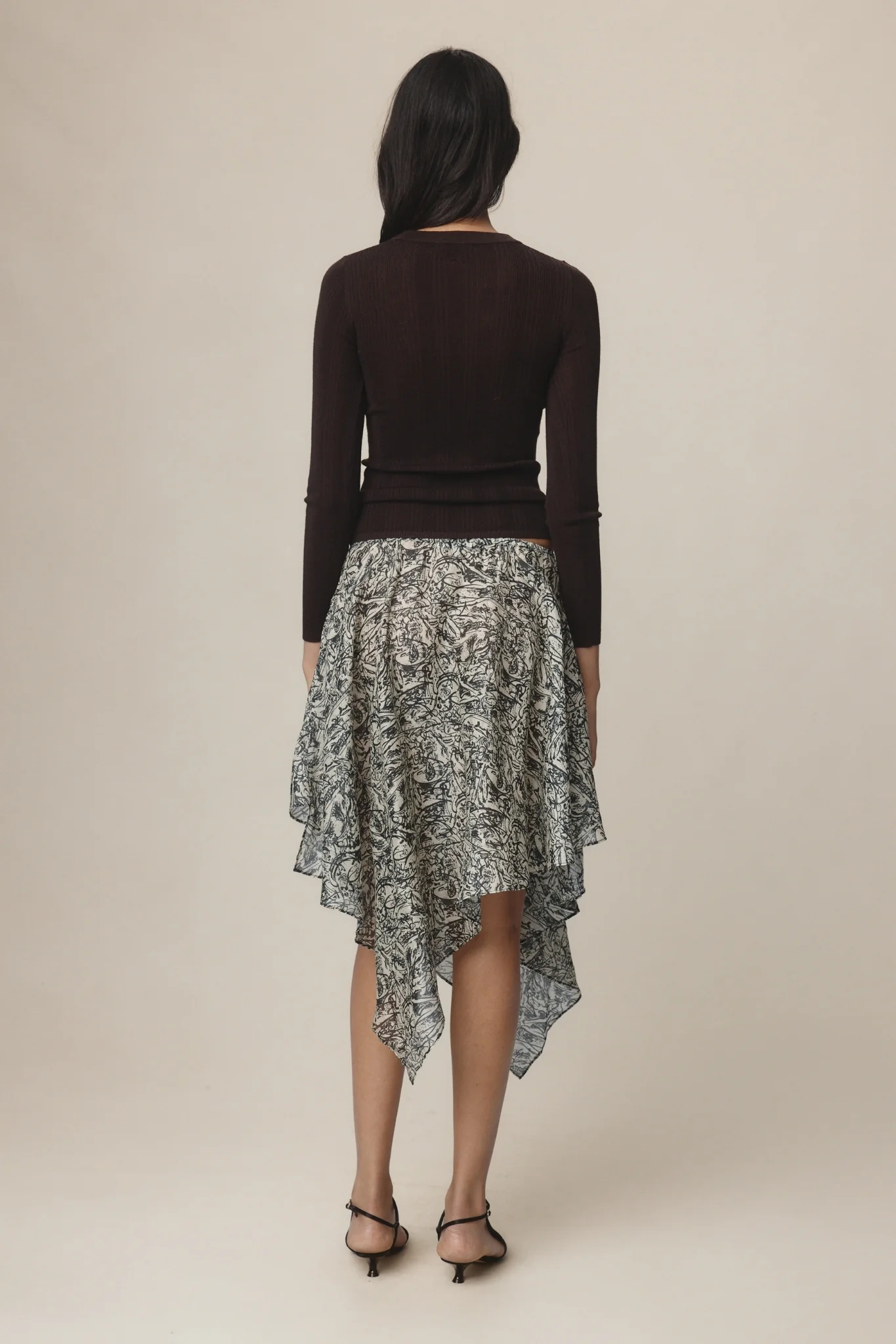 INEZ SKIRT - ECHO PRINT - Image 4