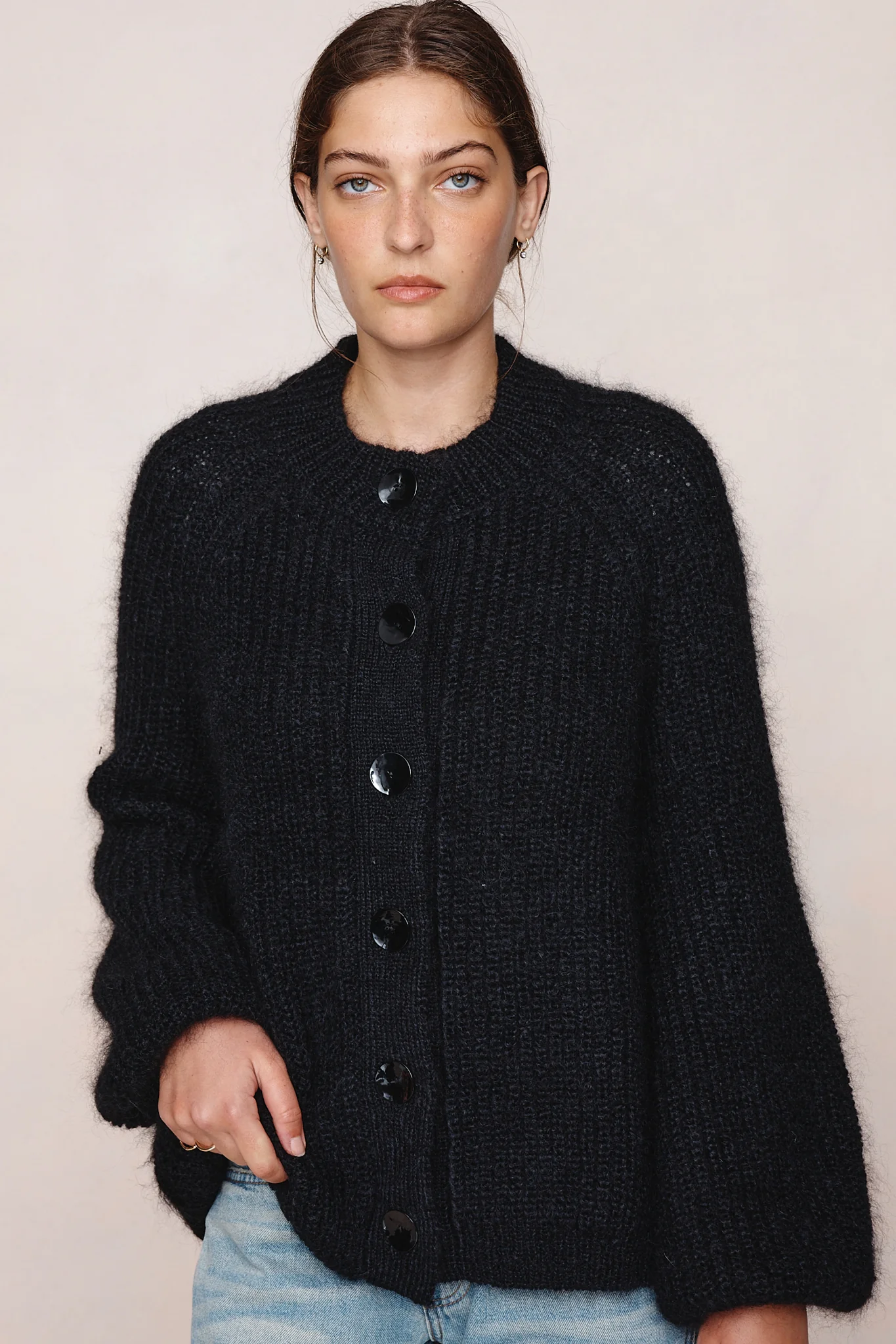 JASPER CARDIGAN - BLACK