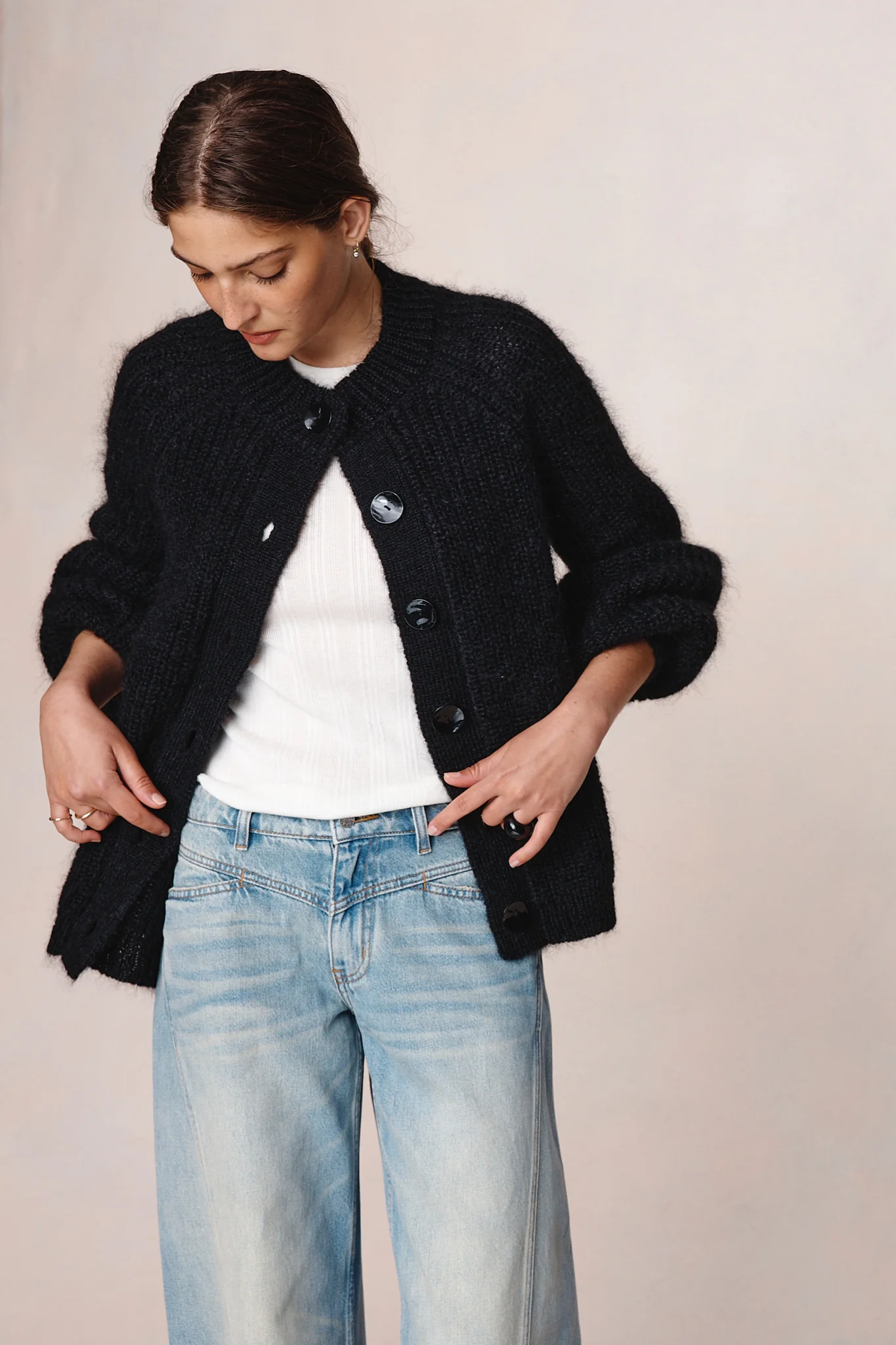 JASPER CARDIGAN - BLACK - Image 5