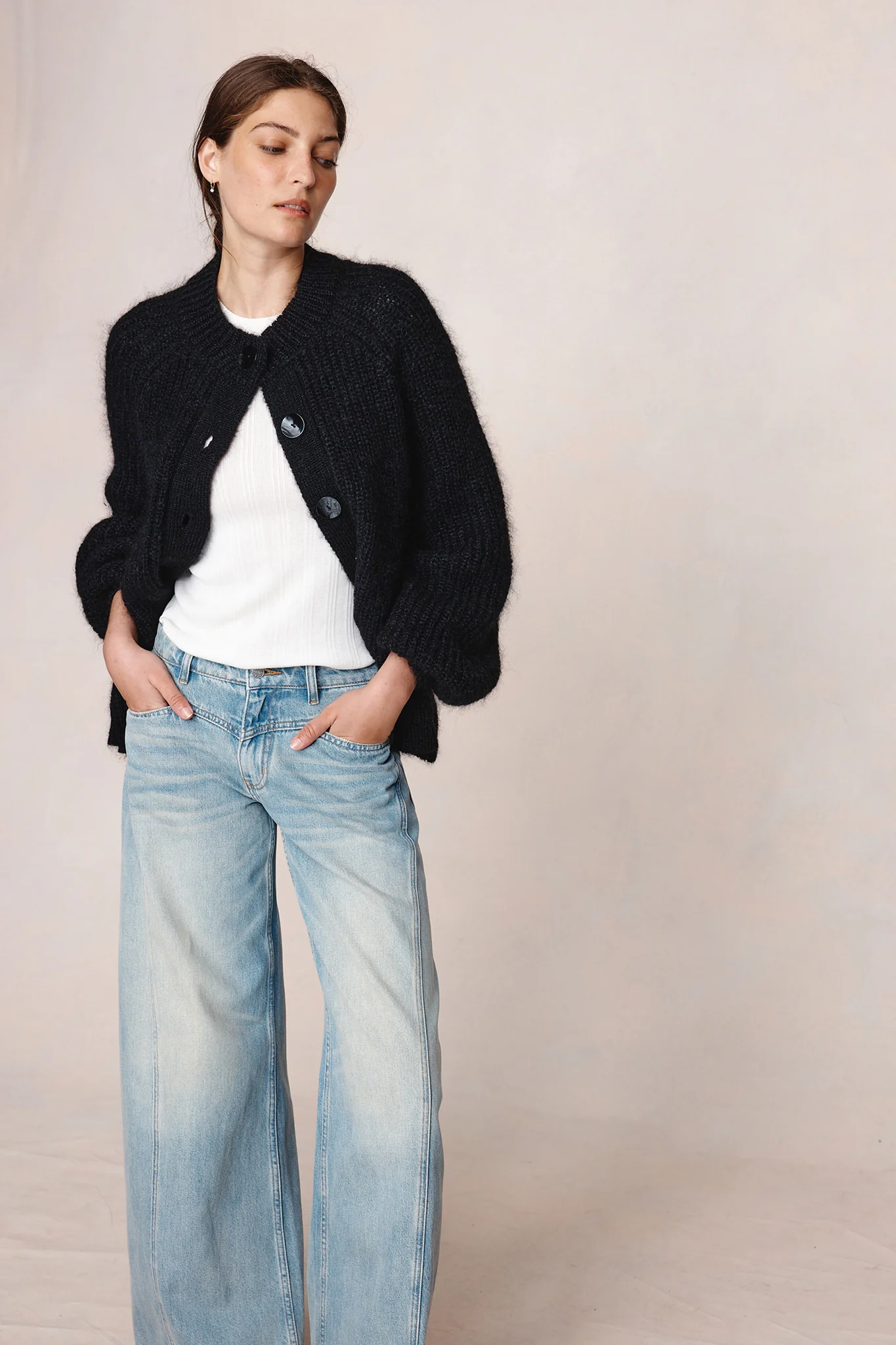 JASPER CARDIGAN - BLACK - Image 6