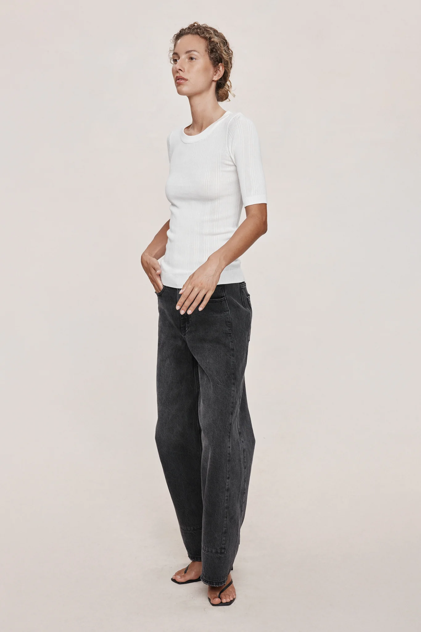 LAYLA TEE - IVORY - Image 3
