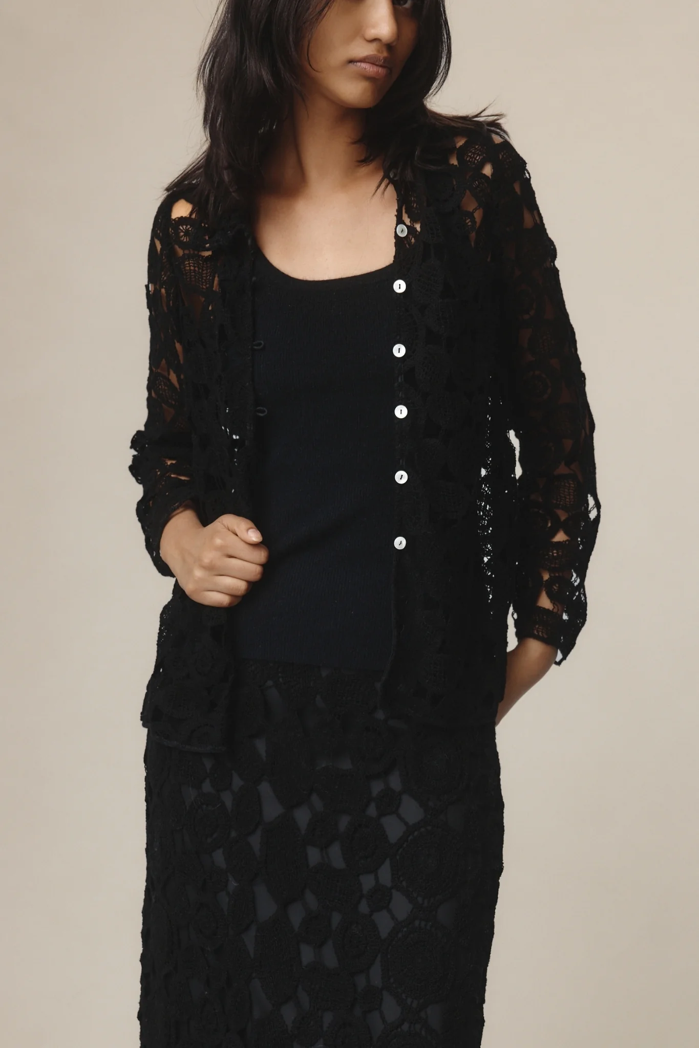 PIERRE SKIRT - BLACK - Image 5