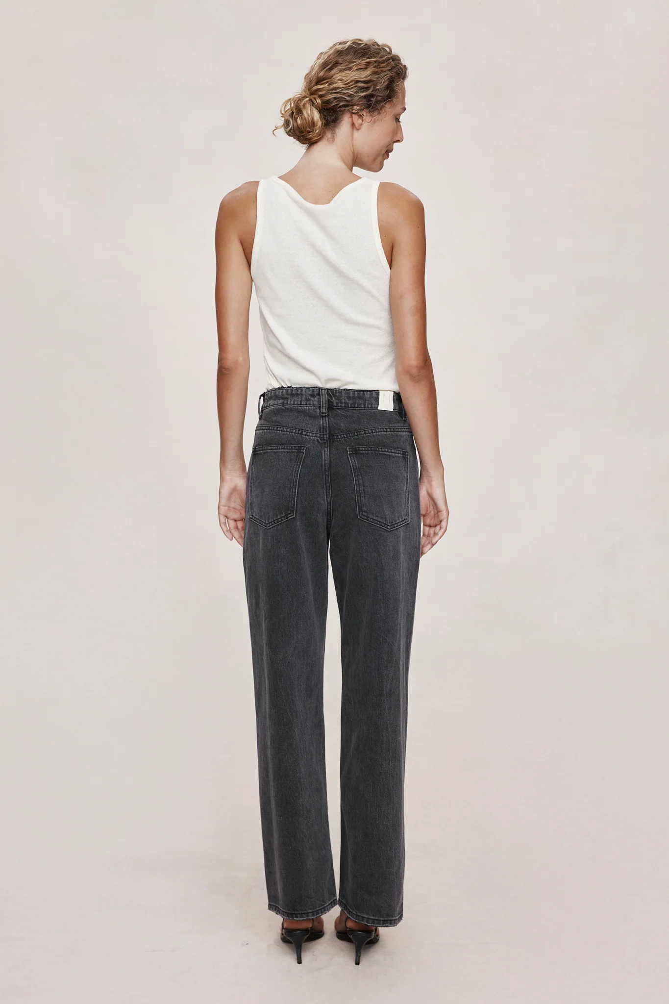 WIDE LEG JEAN - FADED BLACK - Image 5