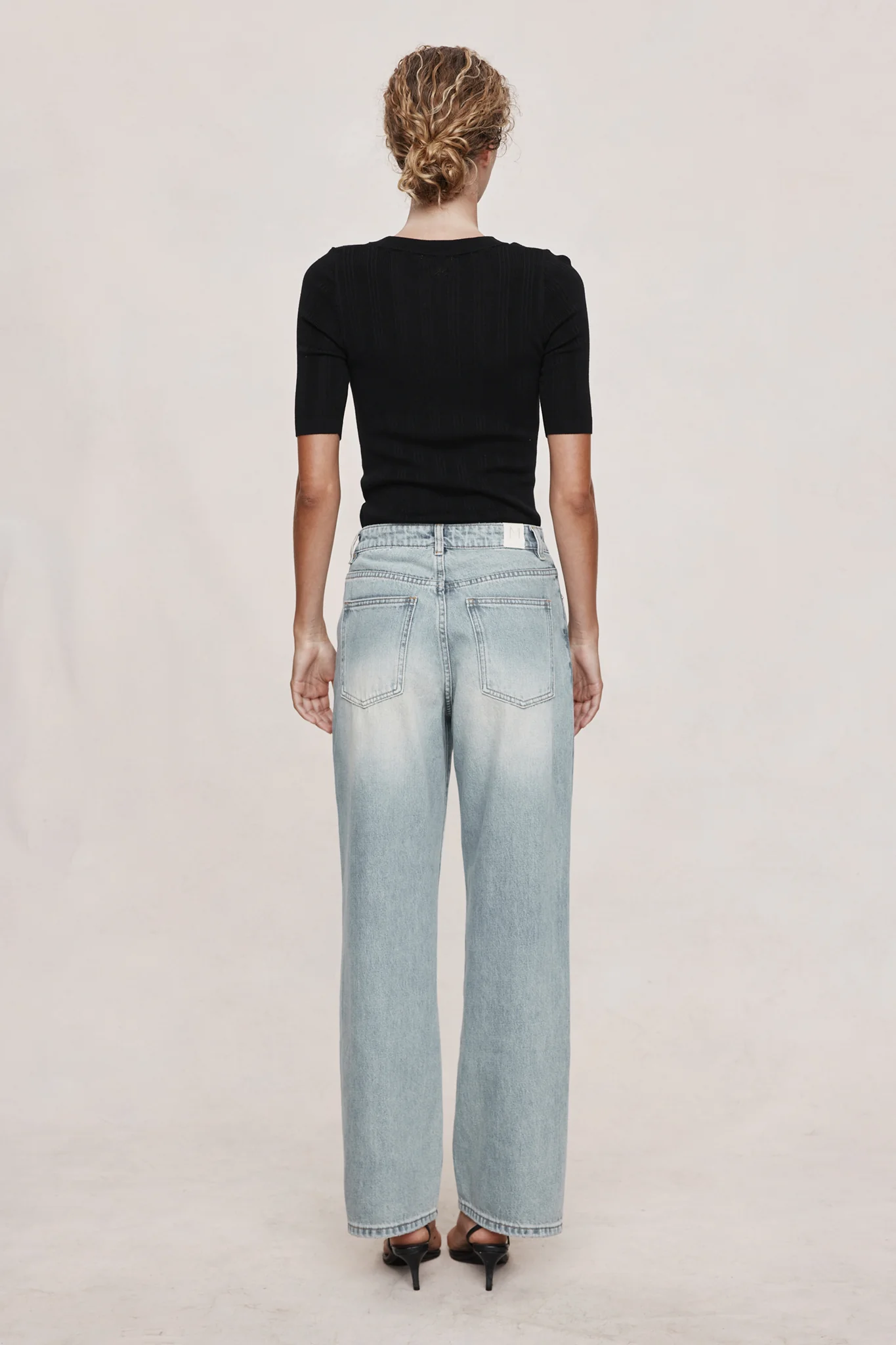WIDE LEG JEAN - FADED BLUE - Image 4