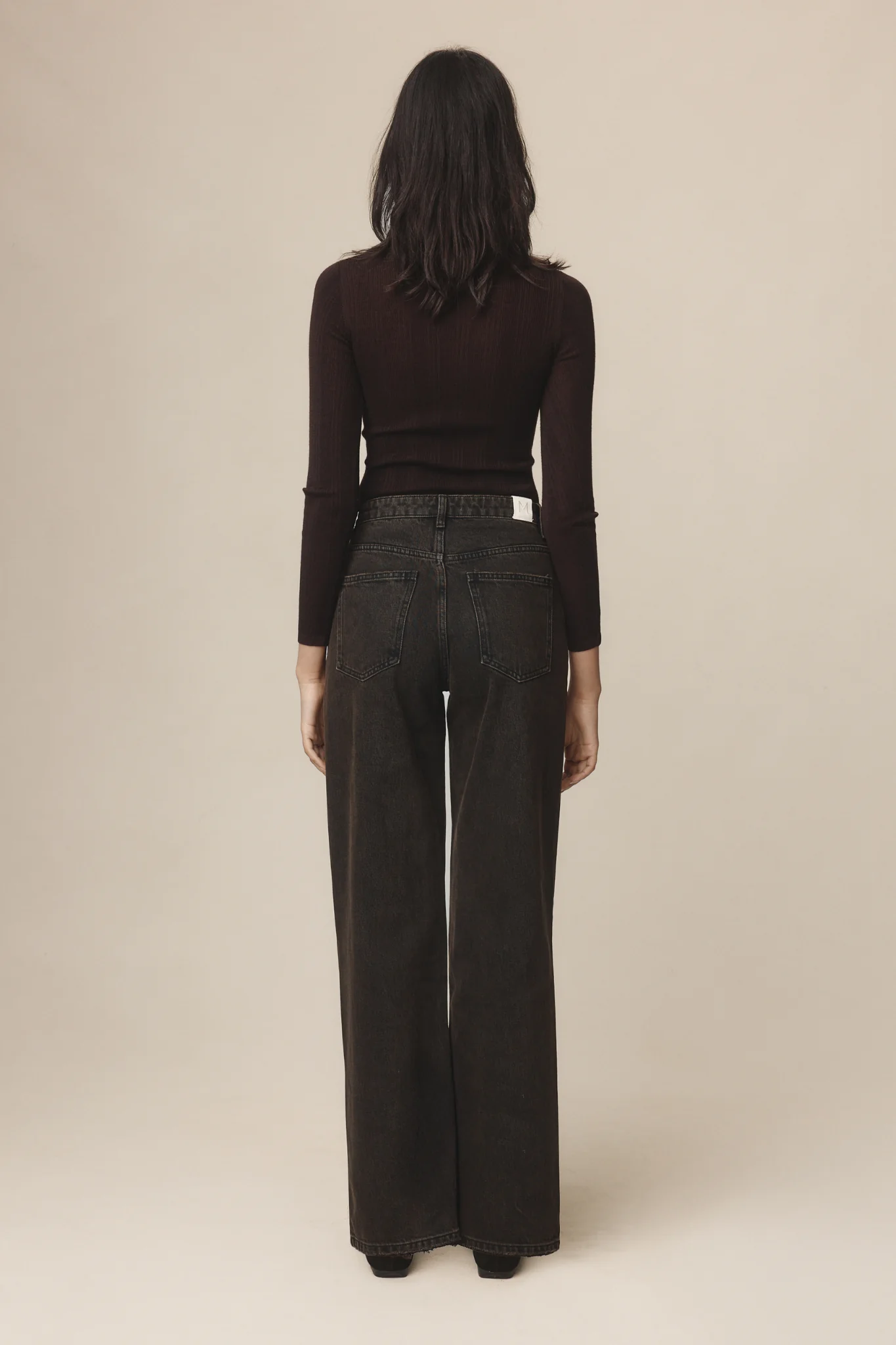 WIDE LEG JEAN - TOBACCO - Image 5